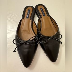 Margaux Ballet Mules in Black Nappa Leather - Listed as 37.5M, fits like 37M